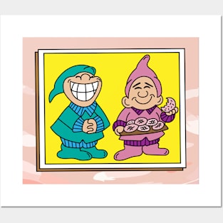 Funny Dwarf Garden Gnome Posters and Art